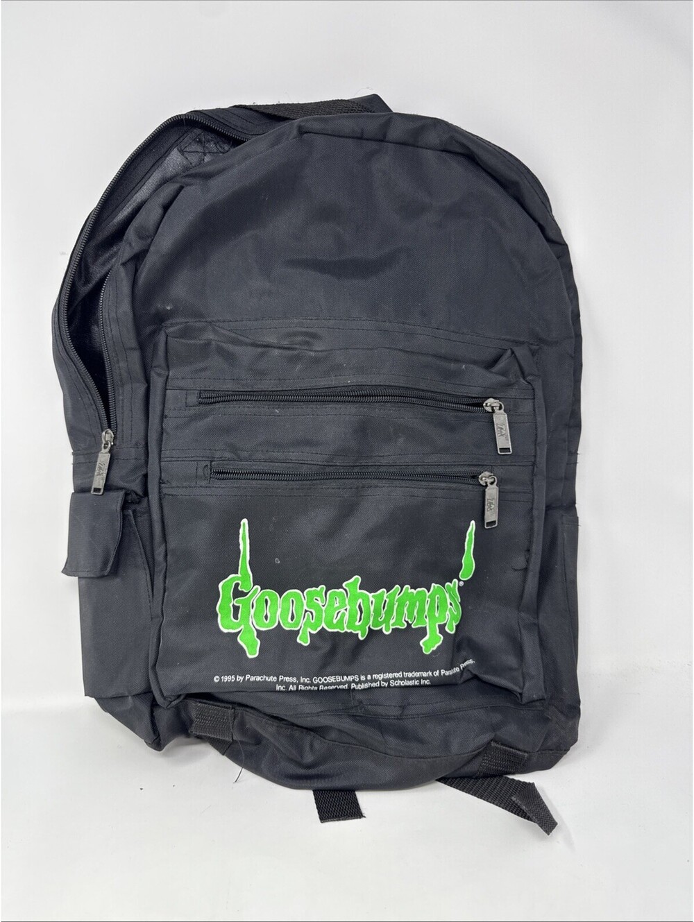 Goosebumps Backpack 18” Black With Green Logo